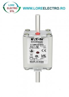  170M3809D Siguranta fuzibila ultrarapida MPR 50A, NH 1, curba ardere aR, 690 V AC, capacitate de rupere 200 kA, Eaton Bussmann