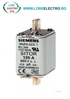  3NE1021-2 Siguranta ultrarapida MPR 100A, grupa NH00, curba Ardere gR, NH00, In 100 A, gR, 690 V ac, 250 V DC, Siemens,