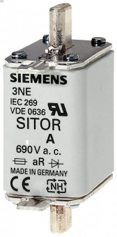 3NE1334-0 siguranta fuzibila ultrarapida MPR 500A, SIEMENS SITOR curba ardere gS, gr. NH2, 690V ac, 440VDC