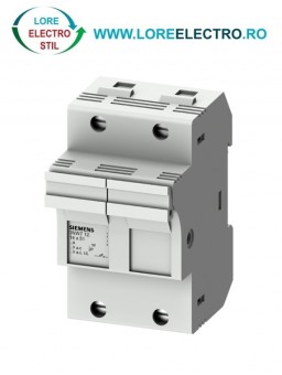 3NW7122, SOCLU PENTRU SIGURANTA FUZIBILA SIEMENS SENTRON, CU INDICATOR LED, DIMENSIUNE 14X51 MM, 2P, CURENT NOMINAL 50 A