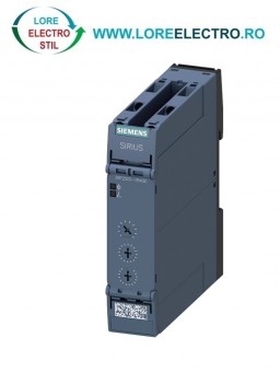 3RP2505-1RW30, RELEU DE TIMP MULTIFUNCTIONAL SIEMENS SIRIUS, TENSIUNE 24 - 240 V AC/DC, 2CO, 0,05 S - 100 H