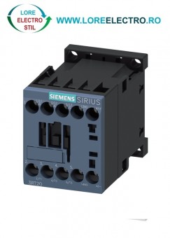 3RT2016-1JB42, Contactor SIEMENS 9A, SIRIUS, 4KW / 400 V, TENSIUNE BOBINA ( 0,7 .. 1,25 ) 24V DC control direct PLC, 2,8W, 1NC, cu varistor Cu Dioda Integrat