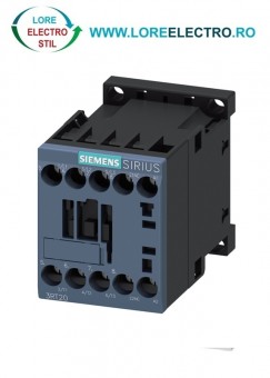 3RT2018-2AF02 Contactor 16A, 7,5KW / 400 V, SIEMENS Sirius bobina 110V ac, Auxiliar 1NC, Clema Arc (CAGE CLAMP)