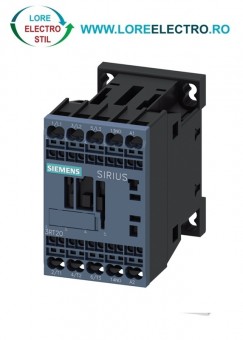 3RT2018-2BB41 Contactor 16A, 7,5KW / 400 V, SIEMENS Sirius bobina 24V DC, Auxiliar 1NO, Clema Arc (CAGE CLAMP)