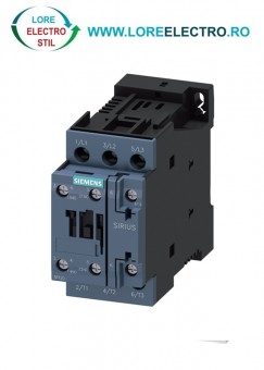 3RT2028-1AG20 Contactor 18,5KW / 400 V, CONTACTOR 38 A SIEMENS Sirius, tensiune bobina 110V ac 50/60Hz, Auxiliar 1NO+1NC, S0