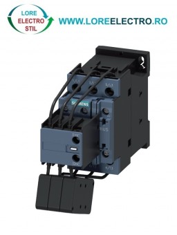  3RT2625-1AB05 CONTACTOR BATERIE CONDENSATORI 16KVAR SIEMENS, 3 POLI, PUTERE APARENTA 6 ... 16,7KVAR, TENSIUNE BOBINA 24V AC, AUX 1NO+2NC