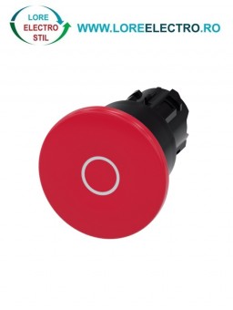 3SU1000-1BA20-0AD0, ACTUATOR BUTON TIP CIUPERCA SIEMENS SIRIUS, DIAMETRU DE 22 MM, ROSU MARCAT CU ‘O’, INALT (40 MM), CU RETINERE