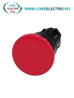 3SU1000-1BD20-0AA0, ACTUATOR BUTON TIP CIUPERCA SIEMENS SIRIUS, DIAMETRU DE 22 MM, ROSU, INALT (40 MM), CU REVENIRE