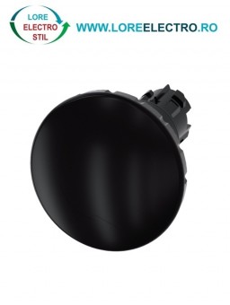 3SU1000-1JB10-0AA0, ACTUATOR BUTON TIP CIUPERCA SIEMENS SIRIUS, DIAMETRU DE 22 MM, NEGRU, 60 MM, CU RETINERE