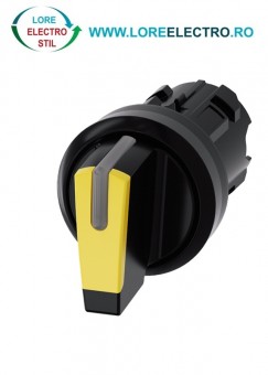 3SU1002-2BL30-0AA0 cap cheie comanda 3 pozitii 1 - 0 - 2 cu retinere culoare Galbena Siemens Sirius Act 22MM,