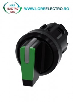 3SU1002-2BL40-0AA0 cap cheie comanda 3 pozitii 1 - 0 - 2 cu Retinere culoare Verde Siemens Sirius Act 22MM,