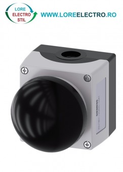 3SU1801-2GA00-2AA1 cutie gri Plastic cu Buton Ciuperca negru cu revenire Siemens, 1NO+1NC, Sirius Act