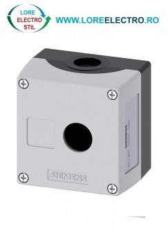 3SU1851-0AA00-0AB1 CUTIE GRI METALICA 1 POST DE COMANDA SI LOC ETICHETA, PENTRU BUTOANE SIEMENS SIRIUS ACT
