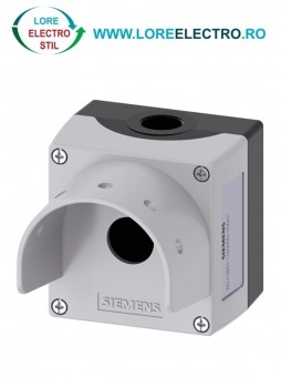 3SU1851-0AA00-0AH1 CUTIE METALICA CU GULER DE PROTECTIE CULOARE GRI 1 POST, PENTRU BUTOANE SIEMENS