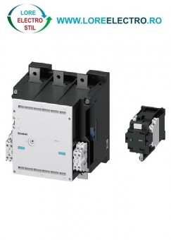 3TF6833-1DB4 VACUUM CONTACTOR 630A, 3P, SIEMENS 335KW, 400V/690V TENSIUNE BOBINA 24V DC, 3NO+3NC + CONTACTOR 3TC4417-4A