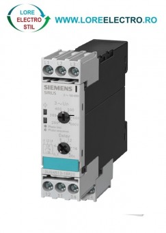 3UG4513-1BR20 releu monitorizare faze retea trifazata tensiune 3X (160V..690V ac) histerezis, asimetrie, delay time 0..20 S, SIEMENS, 2CO