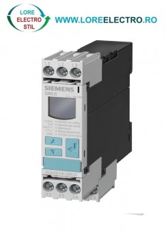 3UG4616-1CR20 releu Digital cu display pentru monitorizare tensiune trifazata 400v R,S,T, cu Nul, SIEMENS, functie supratensiune, functie cadere tensiune
