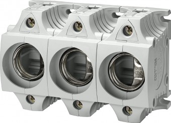5SF5268 soclu plastic 3P, DIAZED SIEMENS Max. 63A, DIII E33, dubla prindere, sina-suruburi
