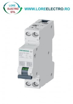 5SL6016-6MC SIGURANTA AUTOMATA CU RFID 16A, 1P+N INTR-UN MODUL, CURBA B, SIEMENS,