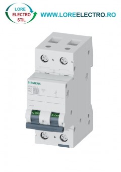 5SL6250-6 SIGURANTA AUTOMATA SIEMENS 50 A 2 POLI, 6KA, CURBA B, 400V AC,