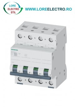 5SL6404-7 SIGURANTA AUTOMATA 4A 4 POLI, 400 V AC 6KA CURBA C, SIEMENS ,
