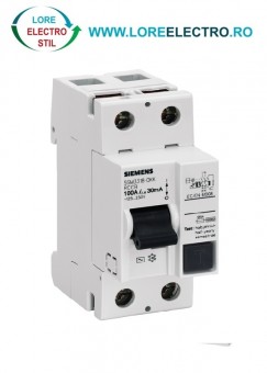  5SM3318-0KK SIGURANTA AUTOMATA DIFERENTIALA 2 POLI, TIP AC, In 100 A, 30 mA, 230 V ac, SIEMENS,