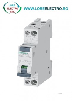 5SV1616-1KK02, Siguranta Diferentiala SIEMENS 2A, 1P+N intr-un Modul, 300mA, curba C, 6kA, tip AC,