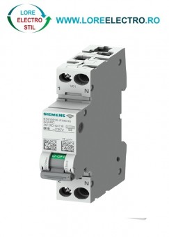 5SV6016-6MC10 SIGURANTA AUTOMATA AFDD SI MCCB CU RFID 10A, 1P+N INTR-UN MODUL, CURBA B, SIEMENS,