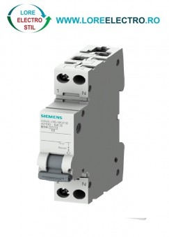 5SV6016-7KK32 Siguranta Automata combinata cu AFDD 32 A Impotriva Incendiilor, Siemens, 230 V, 1P+N, 1 modul, Curba C,