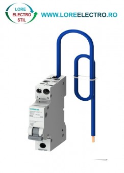 5SV6316-6KP20 siguranta Siemens combinata AFDD si RCBO 1P+N, curba B, 20A, 30mA, siguranta diferentiala cu AFDD
