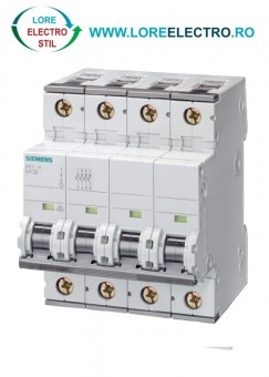 5SY7602-7 SIGURANTA AUTOMATA TRIPOLARA SIEMENS 2A, 3 POLI +N, 400 V AC, 15KA, CURBA C,