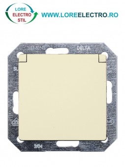 5UB1907 PRIZA SIEMENS SCHUKO CU CAPAC PENTRU BAIE, CULOARE CREM GRAD PROTECTIE MARITA