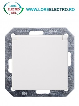 5UB1917 PRIZA 230V SCHUKO CU CAPAC PENTRU BAIE SIEMENS, CULOARE ALB TITAN