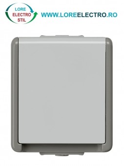 5UB4711 PRIZA APARENTA SCHUKO CU CAPAC GRI, MONTAJ APARENT PE TENCUIALA, IP44, SIEMENS