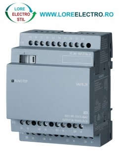 6ED1055-1CB10-0BA2 Modul digital de extensie 8DI 8DO pentru Releu inteligent 24V Logo 8 Siemens, LOGO! DM16 24 Exp. mod., 4 MW, 8DI/8DO