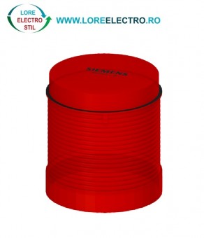 8WD4400-1AB element Rosu pentru coloana semnalizare cu Soclu BA15d, iluminat continuu, tensiune alimentare 24v .. 230v , diametru 70mm, Siemens,