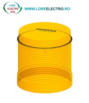 8WD4400-1AD element GALBEN pentru coloana semnalizare cu Soclu BA15d, iluminat continuu, tensiune alimentare 24V.. 230V, diametru 70mm, Siemens,