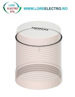 8WD4450-0CE element ALB TRANSPARENT pentru coloana semnalizare CU LED INTEGRAT 230V AC, iluminat INTERMITENT, tensiune alimentare 230V, diametru 70mm, Siemens,