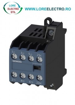 Mini Contactor Siemens 4Kw Sirius 3TG1001-0AL2, 3NO+1NC, tensiune bobina 220V ac