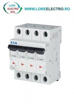 PL6-C10/4, Siguranta automata trifazata tetrapolara 10A, EATON curba c 6kA