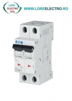 PL6-C50/2, Siguranta automata bipolara 50A, EATON curba c 6kA
