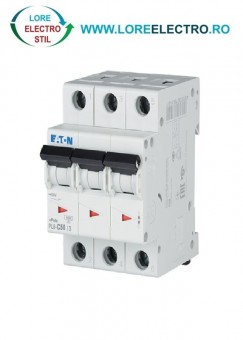 PL6-C50/3, Siguranta automata trifazata tripolara 50a, EATON curba c 6kA