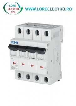 PL6-C50/4, Siguranta automata trifazata tetrapolara 50A, EATON curba c 6kA