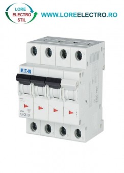 PL6-C6/3N, Siguranta automata trifazata tripolara 3P+N 6A, EATON curba c 6kA