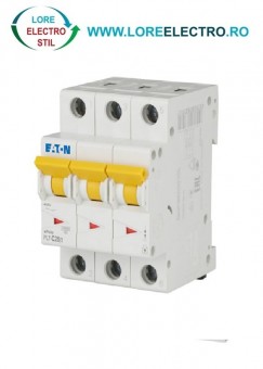 PL7-C25/3, Siguranta automata TRIFAZATA, 3P, 25A, Moeller EATON 10KA, curba C