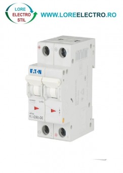 PL7-C50/2, Siguranta automata bipolara, 2P, 50A, Moeller EATON 10KA, curba C