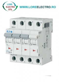 PL7-C63/3N, Siguranta automata TRIFAZATA, 3P+N, 63A, Moeller EATON 10KA, curba C