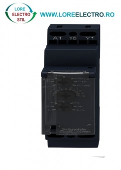 RE17RMXMU, releu de timp modular multifunctional Schneider, 24-240 V AC/DC sau 24 V DC, 1 C/O, 8A