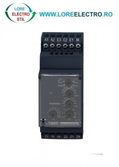 RM22JA31MR, releu de monitorizare a curentului pentru retele monofazate Schneider, 24-240 V AC/DC, 2 CO, 8A