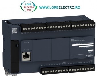 TM221C40T AUTOMAT PROGRAMABIL MODICON M221 CU 40 LOGIC I/O, IESIRI 16 Sourse Tranzistor, TENSIUNE ALIMENTARE 24V DC, SCHNEIDER ELECTRIC